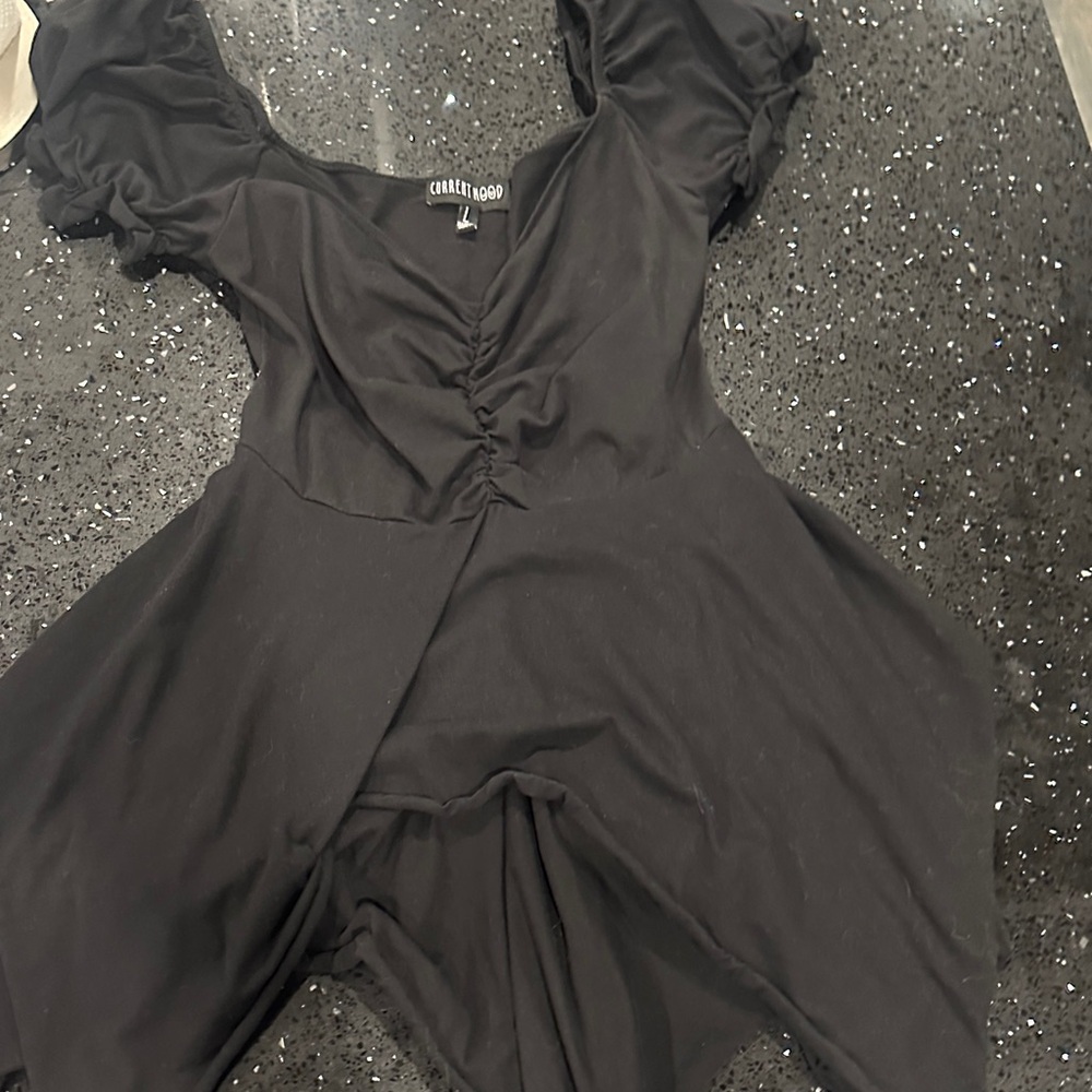 Current Mood Asymmetrical Black Dress